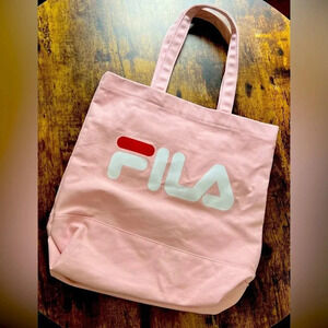 FILA | pink canvas tote bag
